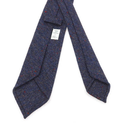 [Used] EGCAPPELLI Sharon special order wool plain tie mixed navy [Condition rank A] [Men&