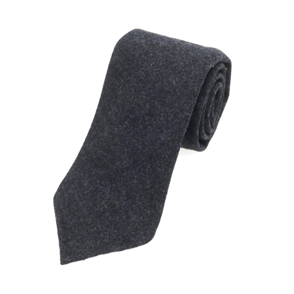 [Used] EGCAPPELLI Sharon special order wool plain tie charcoal gray [Condition rank A] [Men&