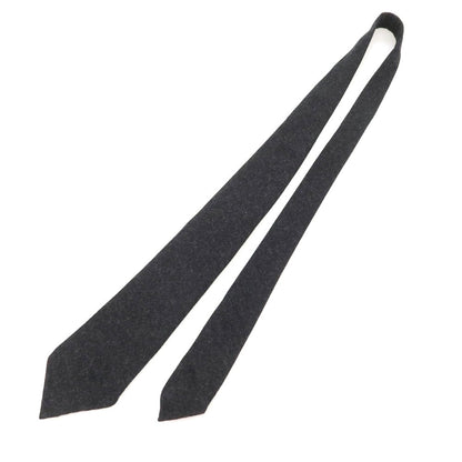[Used] EGCAPPELLI Sharon special order wool plain tie charcoal gray [Condition rank A] [Men&