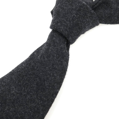 [Used] EGCAPPELLI Sharon special order wool plain tie charcoal gray [Condition rank A] [Men&