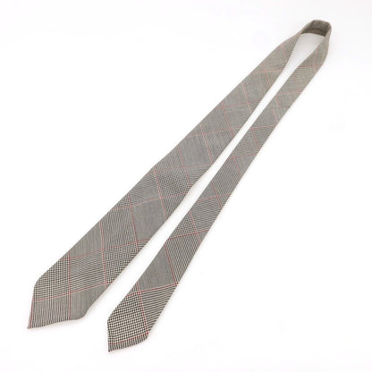 [Used] EGCAPPELLI wool checkered tie, gray x red [Condition: A] [Men&