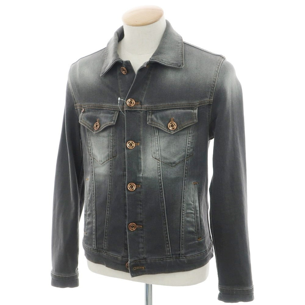 【中古】ヤコブコーエン JACOB COHEN J8032 ストレッチ ジージャン デニムジャケット グレーブラック【 XS 】【 状態ランクB 】【 メンズ 】