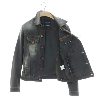 【中古】ヤコブコーエン JACOB COHEN J8032 ストレッチ ジージャン デニムジャケット グレーブラック【 XS 】【 状態ランクB 】【 メンズ 】