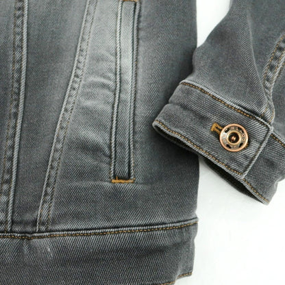 【中古】ヤコブコーエン JACOB COHEN J8032 ストレッチ ジージャン デニムジャケット グレーブラック【 XS 】【 状態ランクB 】【 メンズ 】