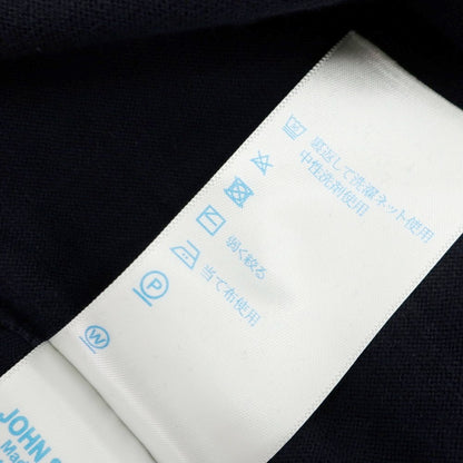 [Used] John Smedley JOHN SMEDLEY High gauge Sea Island cotton short sleeve polo knit dark navy [L] [Condition rank B] [Men&