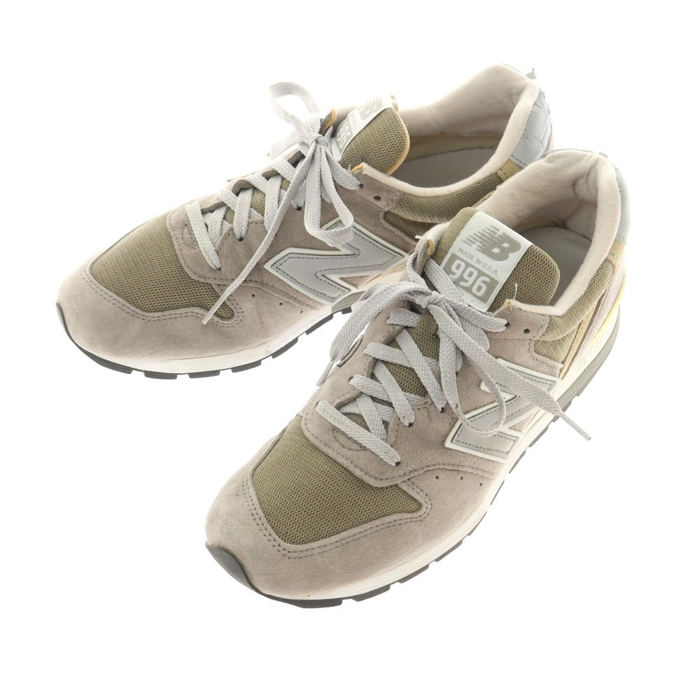 【中古】ニューバランス NEW BALANCE M996 MADE IN USA スニーカー グレー系【 27cm 】【 状態ランクC 】【 メンズ 】