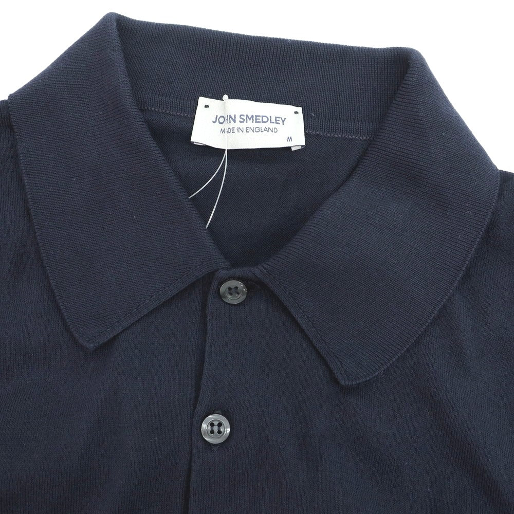 [Used] John Smedley JOHN SMEDLEY High gauge Sea Island cotton short sleeve polo knit navy [M] [Condition rank A] [Men&