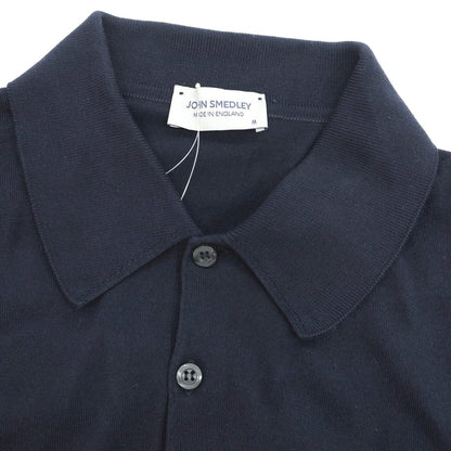 [Used] John Smedley JOHN SMEDLEY High gauge Sea Island cotton short sleeve polo knit navy [M] [Condition rank A] [Men&