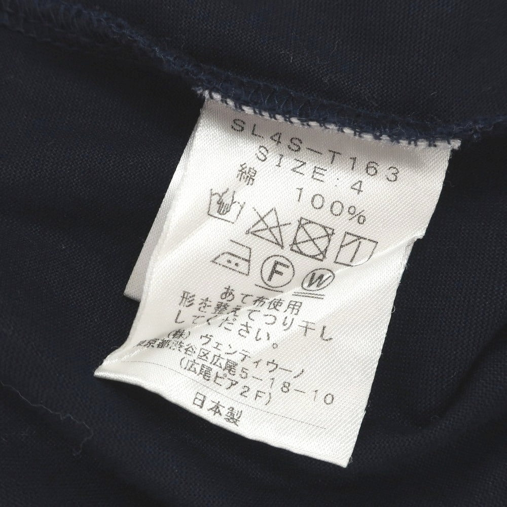 [Used] Sloane Cotton Crew Neck Short Sleeve T-Shirt Navy [4] [Condition Rank A] [Men&