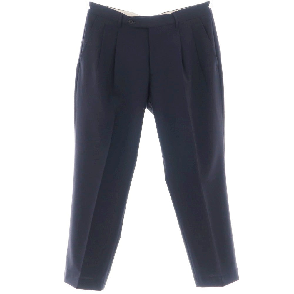 [Used] BERWICH Stretch Wool Dress Slacks Pants Navy [46] [Condition Rank A] [Men&
