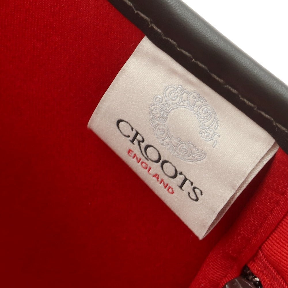 【中古】クルーツ CROOTS ゴム引きコットン トートバッグ ネイビーxブラウン【 状態ランクA 】【 メンズ 】