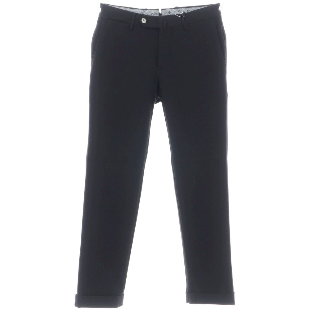 [Used] PT TORINO Rayon Nylon Jersey Casual Slacks Pants Black [44] [Condition Rank B] [Men&