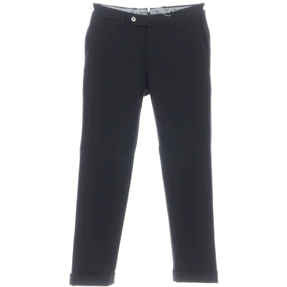 [Used] PT TORINO Rayon Nylon Jersey Casual Slacks Pants Black [44] [Condition Rank B] [Men&