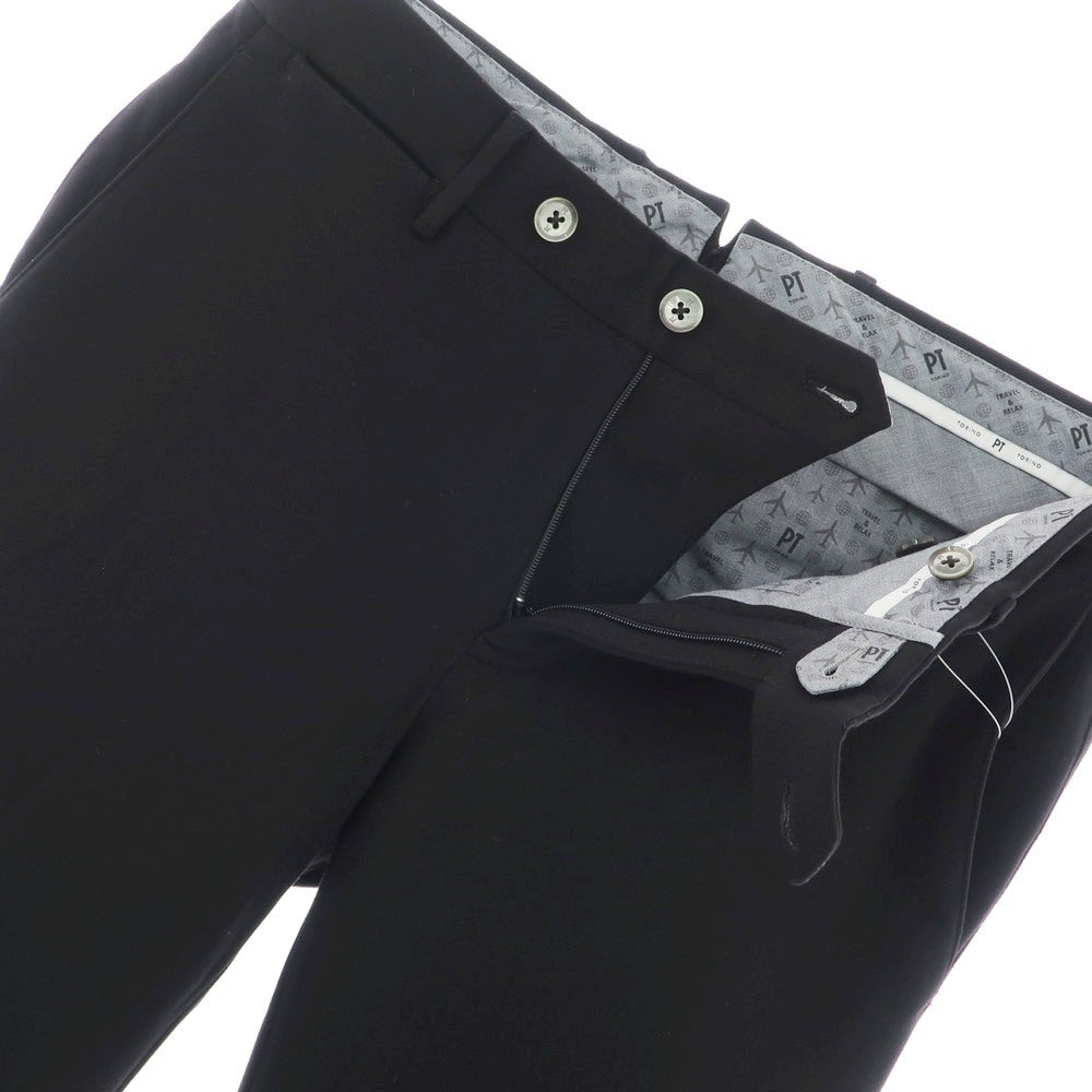 [Used] PT TORINO Rayon Nylon Jersey Casual Slacks Pants Black [44] [Condition Rank B] [Men&
