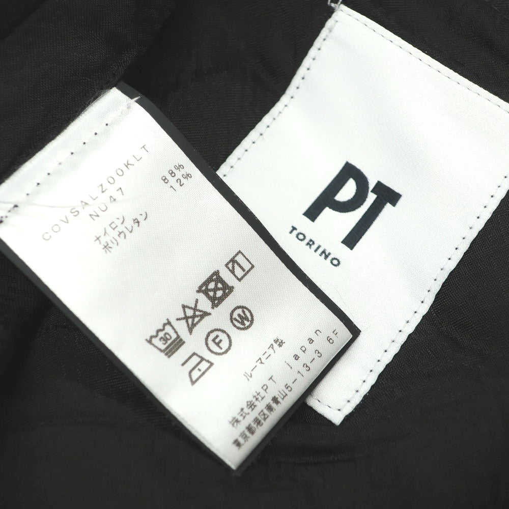 [Used] PT TORINO ALPHA stretch nylon casual slacks pants black [46] [Condition rank B] [Men&