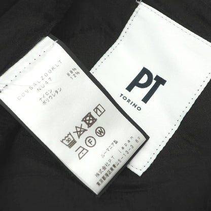 [Used] PT TORINO ALPHA stretch nylon casual slacks pants black [46] [Condition rank B] [Men&