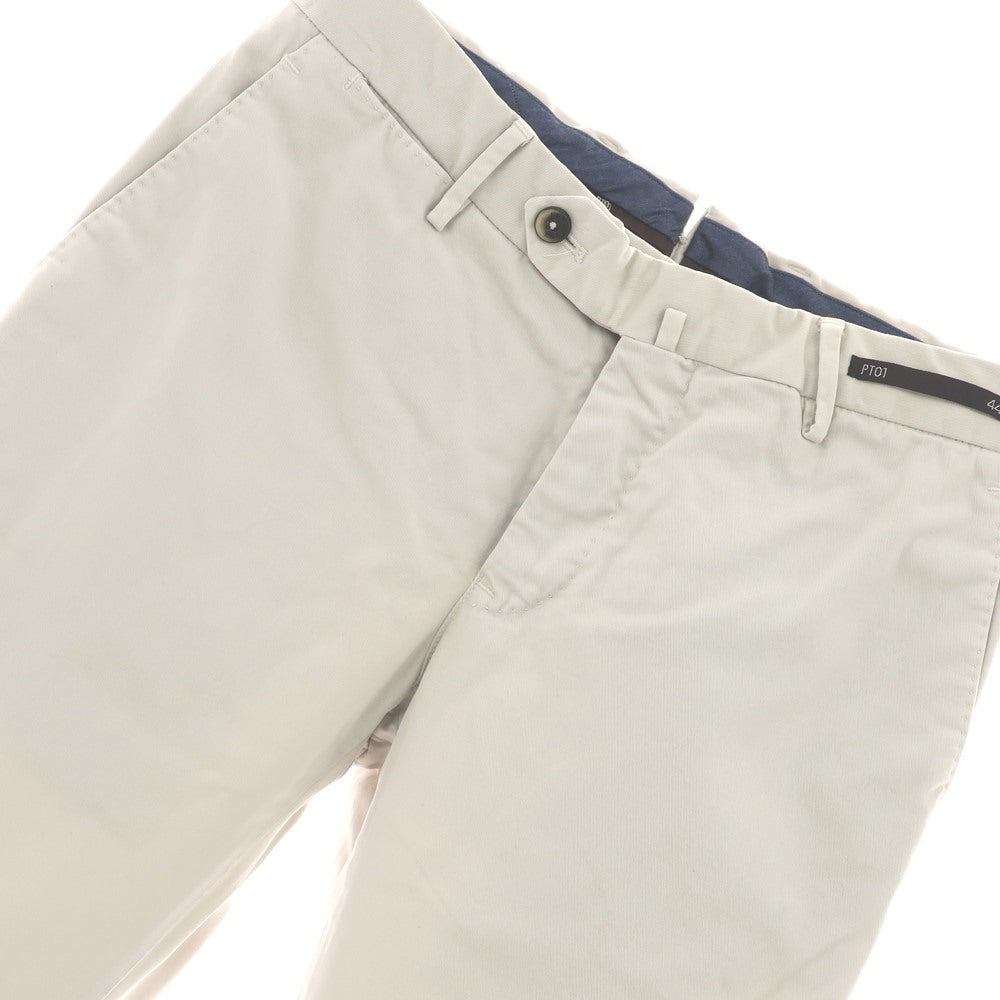 [Used] PT01 Stretch Cotton Casual Slacks Pants Grayish White [44] [Condition Rank B] [Men&