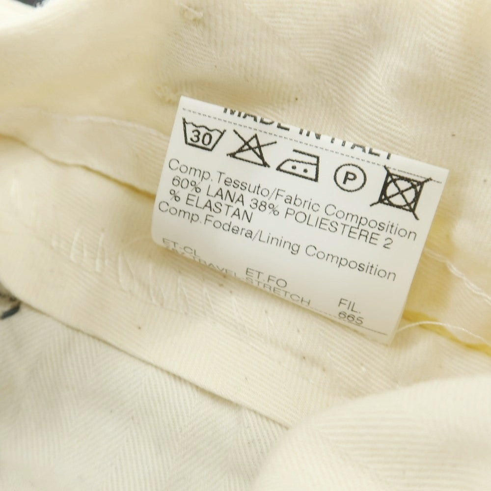 【中古】ジェルマーノ GERMANO ストレッチ ウールポリエステル ドレススラックスパンツ ネイビー【サイズ44】【 状態ランクB 】【 メンズ 】[DPD]