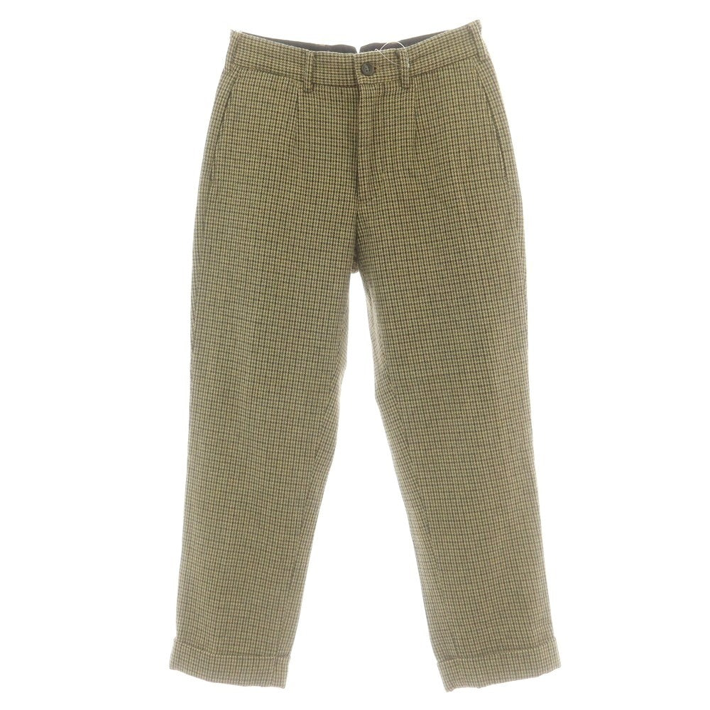 【中古】エンジニアードガーメンツ Engineered Garments ガンクラブチェック カジュアルスラックスパンツ ベージュxブラック【 30 】【 状態ランクB 】【 メンズ 】