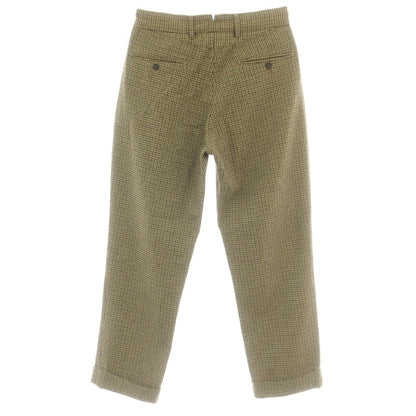 【中古】エンジニアードガーメンツ Engineered Garments ガンクラブチェック カジュアルスラックスパンツ ベージュxブラック【 30 】【 状態ランクB 】【 メンズ 】