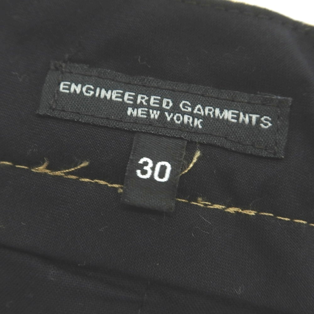 【中古】エンジニアードガーメンツ Engineered Garments ガンクラブチェック カジュアルスラックスパンツ ベージュxブラック【 30 】【 状態ランクB 】【 メンズ 】