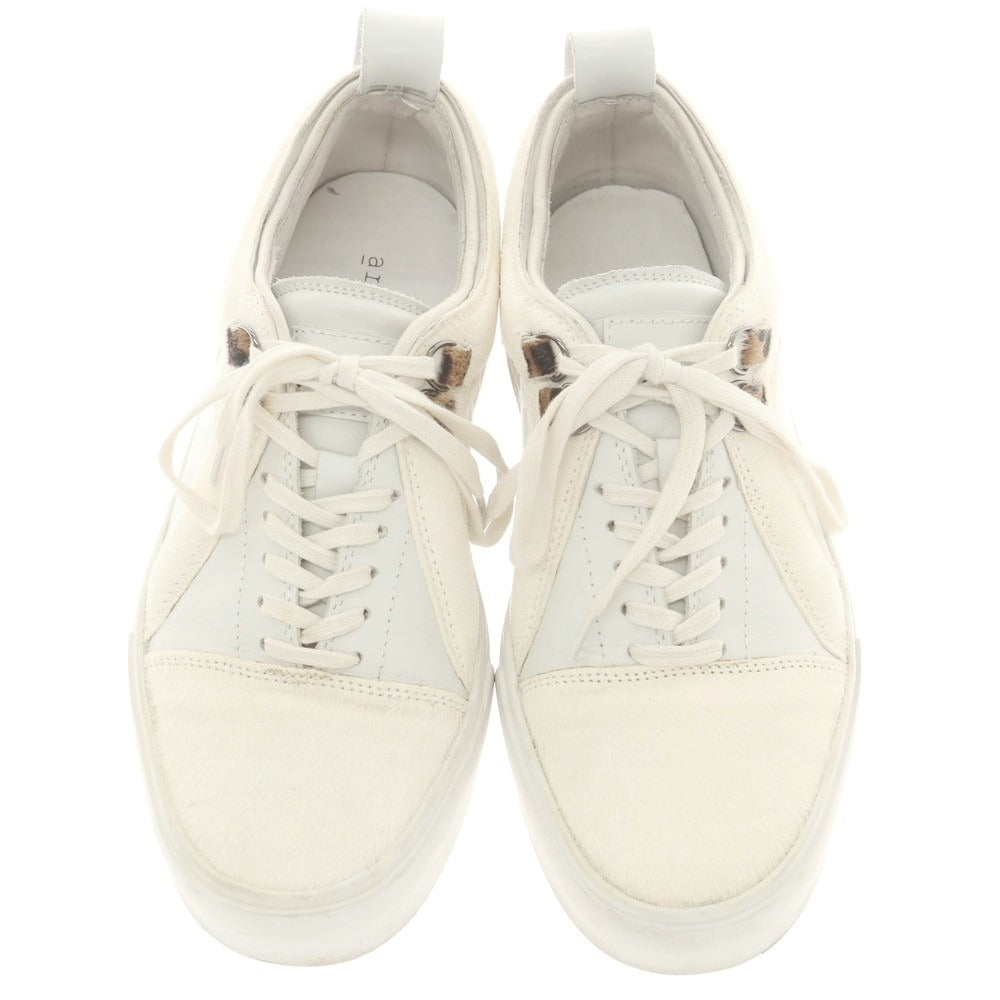 【中古】アーティクルナンバー Article no. ハラコ レザー スニーカー アイボリー系【 26cm 】【 状態ランクB 】【 メンズ 】