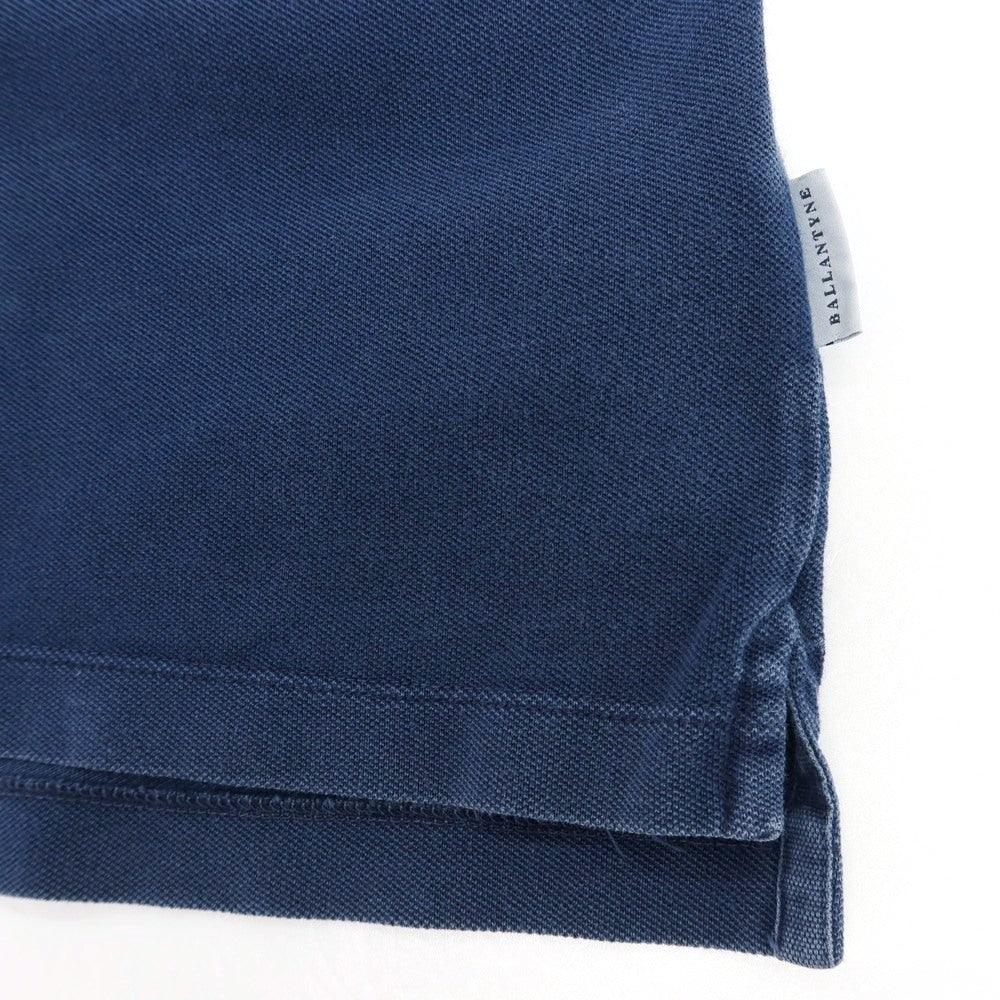 【中古】バランタイン BALLANTYNE コットン 半袖ポロシャツ ライトネイビー【 Ｍ 】【 状態ランクD 】【 メンズ 】