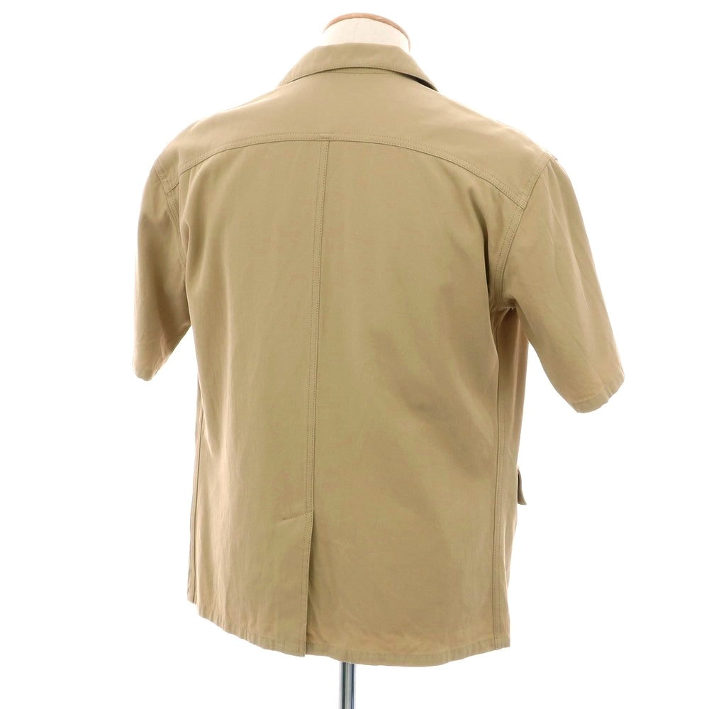 【中古】カモシタ camoshita コットン 4つボタン 半袖 ジャケット ベージュ【 S 】【 状態ランクB 】【 メンズ 】