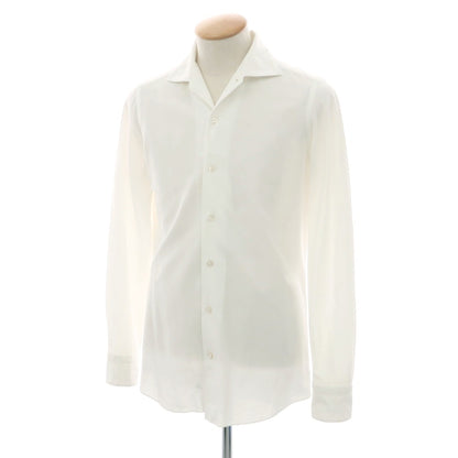 【中古】フィナモレ Finamore コットン イタリアンカラー カジュアルシャツ ホワイト【 XS 】【 状態ランクB 】【 メンズ 】