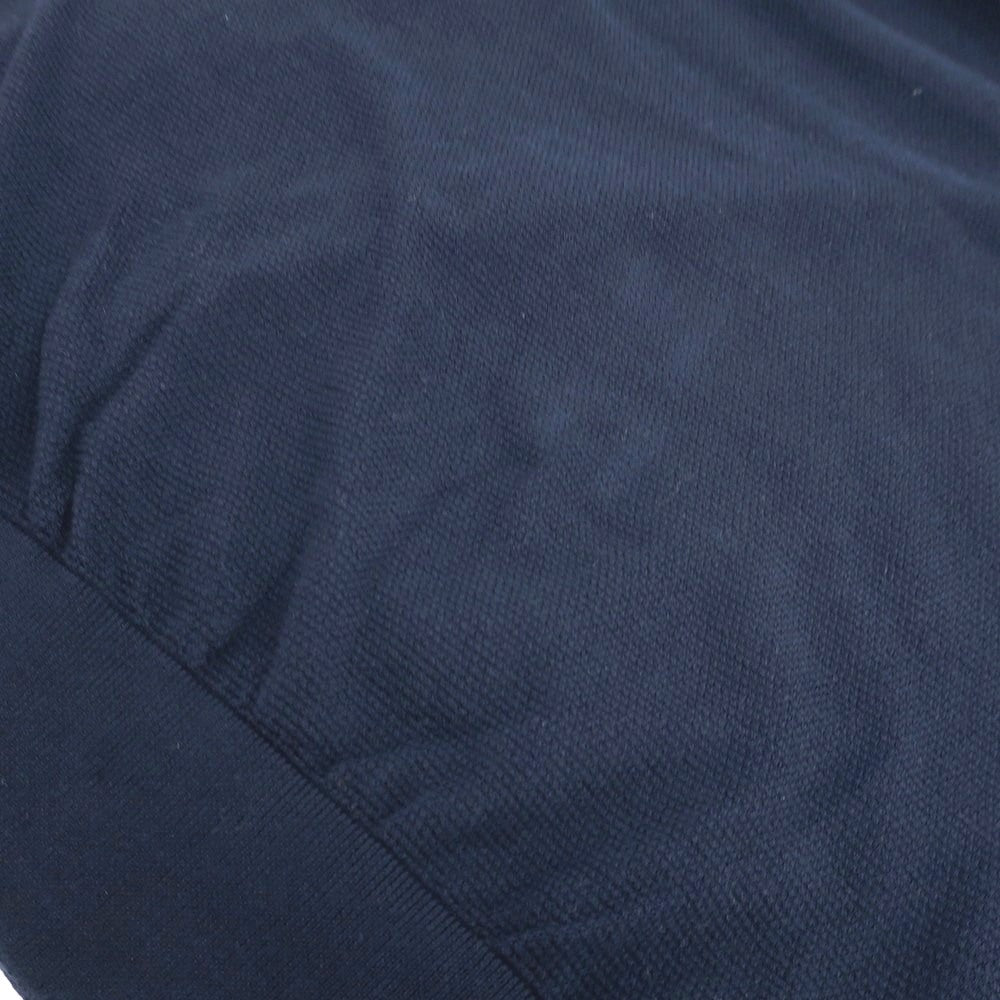 [Used] Drumohr high gauge cotton crew neck pullover knit navy [48] [Condition rank B] [Men&
