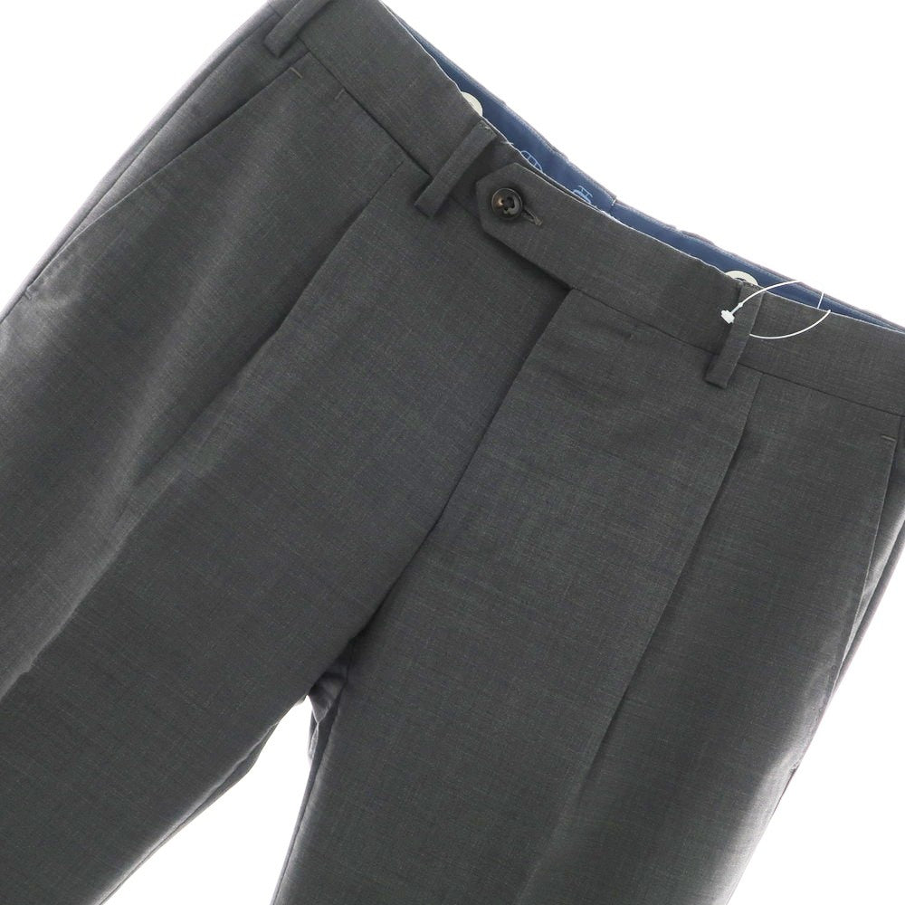 [Used] GERMANO TRAVEL EDITION CITY Stretch Wool Polyester Dress Slacks Pants Dark Gray [44] [Condition Rank C] [Men&