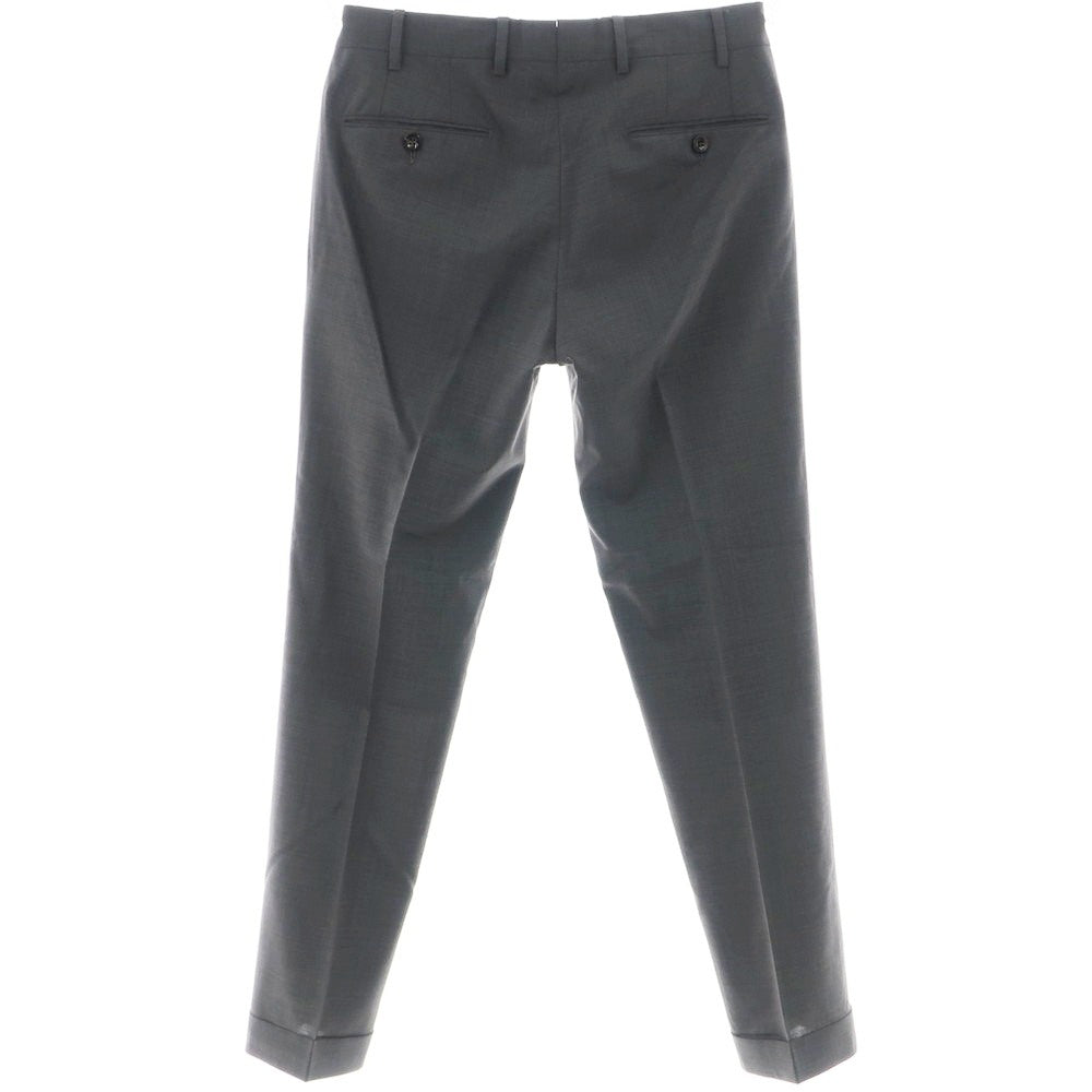 [Used] GERMANO TRAVEL EDITION CITY Stretch Wool Polyester Dress Slacks Pants Dark Gray [44] [Condition Rank C] [Men&