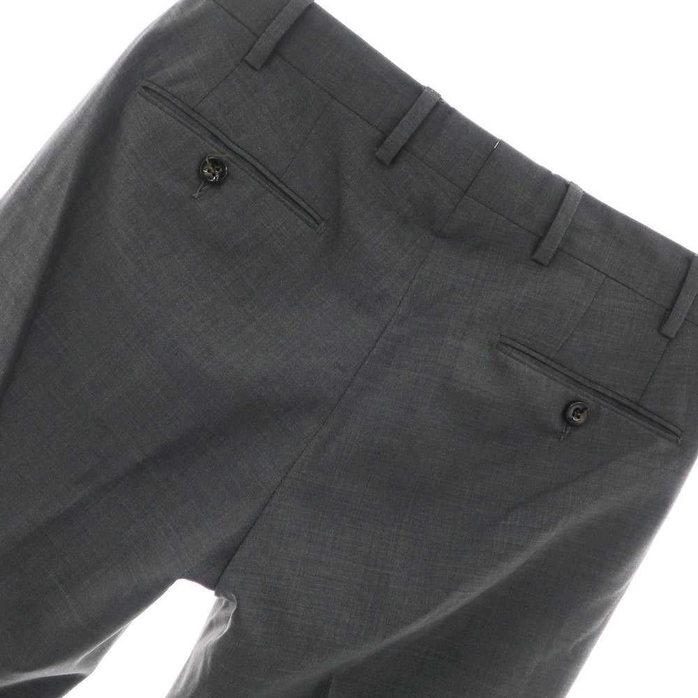 [Used] GERMANO TRAVEL EDITION CITY Stretch Wool Polyester Dress Slacks Pants Dark Gray [44] [Condition Rank C] [Men&