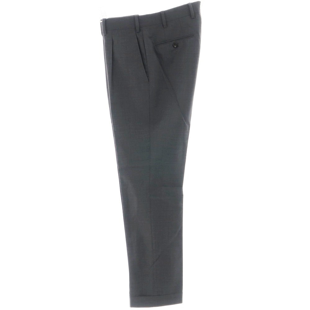 [Used] GERMANO TRAVEL EDITION CITY Stretch Wool Polyester Dress Slacks Pants Dark Gray [44] [Condition Rank C] [Men&