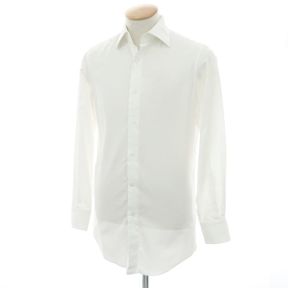【中古】カミチャニスタ CAMICIANISTA コットン レギュラーカラー ドレスシャツ ホワイト【 37 】【 状態ランクC 】【 メンズ 】