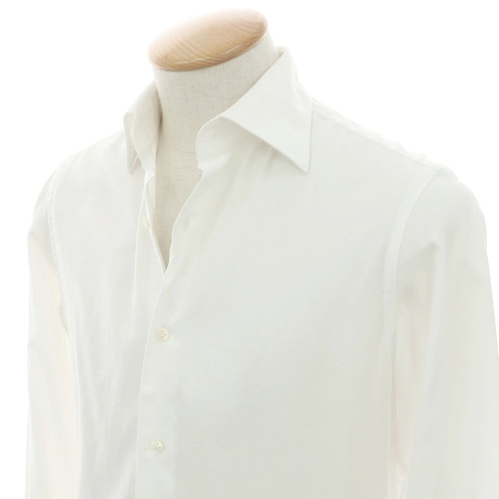 【中古】カミチャニスタ CAMICIANISTA コットン レギュラーカラー ドレスシャツ ホワイト【 37 】【 状態ランクC 】【 メンズ 】