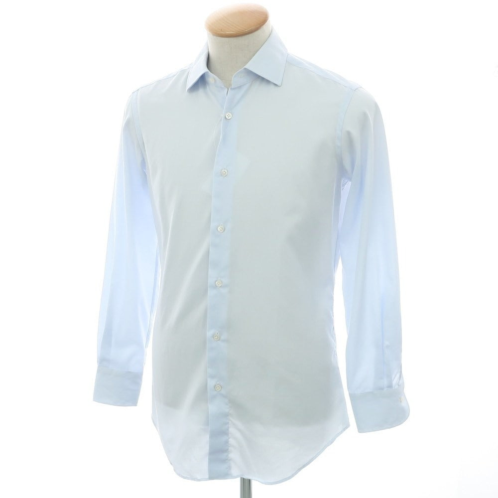 【中古】アルコディオ ARCODIO コットン セミワイドカラー ドレスシャツ ライトブルー【 37 】【 状態ランクC 】【 メンズ 】