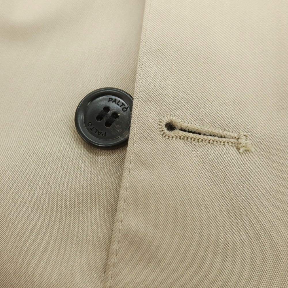 【中古】パルト PALTO コットンナイロン 中綿 チェスターフィールドコート ベージュ【 52 】【 状態ランクC 】【 メンズ 】