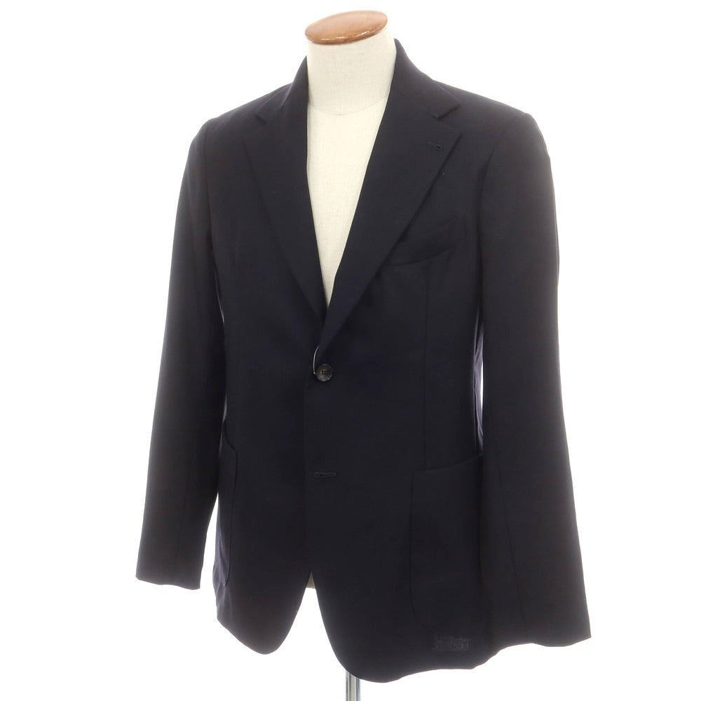 【中古】フィンジャック Finjack ウール テーラードジャケット ネイビー【 48 】【 状態ランクC 】【 メンズ 】