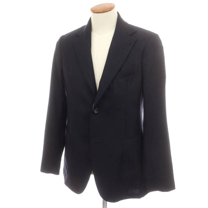 【中古】フィンジャック Finjack ウール テーラードジャケット ネイビー【 48 】【 状態ランクC 】【 メンズ 】