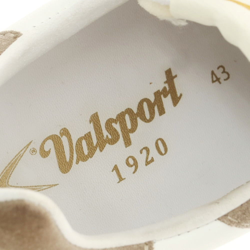【中古】ヴァルスポルト Valsport SUPER レザー スニーカー ホワイトxグレージュ【 43 】【 状態ランクB 】【 メンズ 】