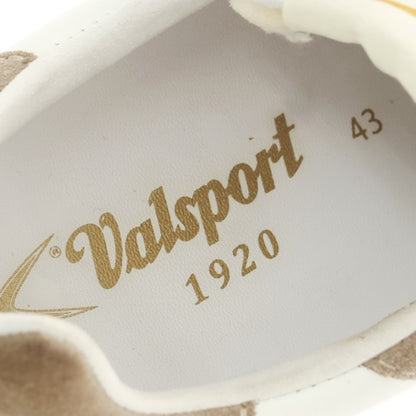 【中古】ヴァルスポルト Valsport SUPER レザー スニーカー ホワイトxグレージュ【 43 】【 状態ランクB 】【 メンズ 】