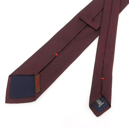 [Used] FIORIO Silk Plain Necktie Bordeaux [Condition Rank C] [Men&