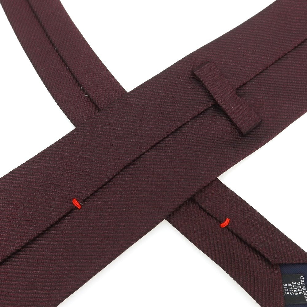 [Used] FIORIO Silk Plain Necktie Bordeaux [Condition Rank C] [Men&