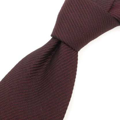 [Used] FIORIO Silk Plain Necktie Bordeaux [Condition Rank C] [Men&