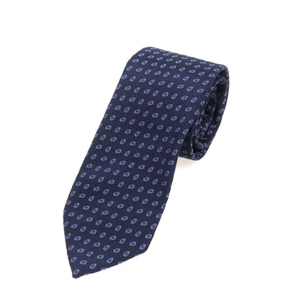 [Used] FIORIO Silk Small Pattern Necktie Navy [Condition Rank B] [Men&