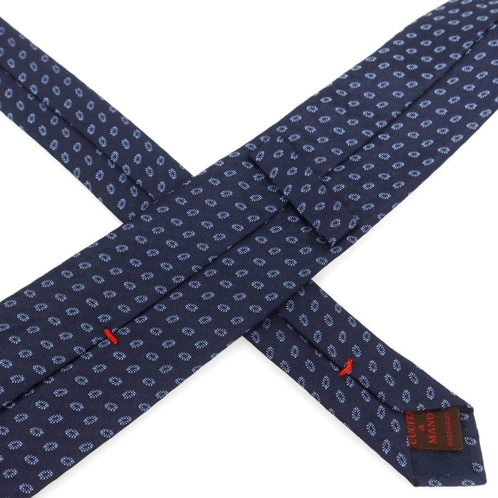 [Used] FIORIO Silk Small Pattern Necktie Navy [Condition Rank B] [Men&