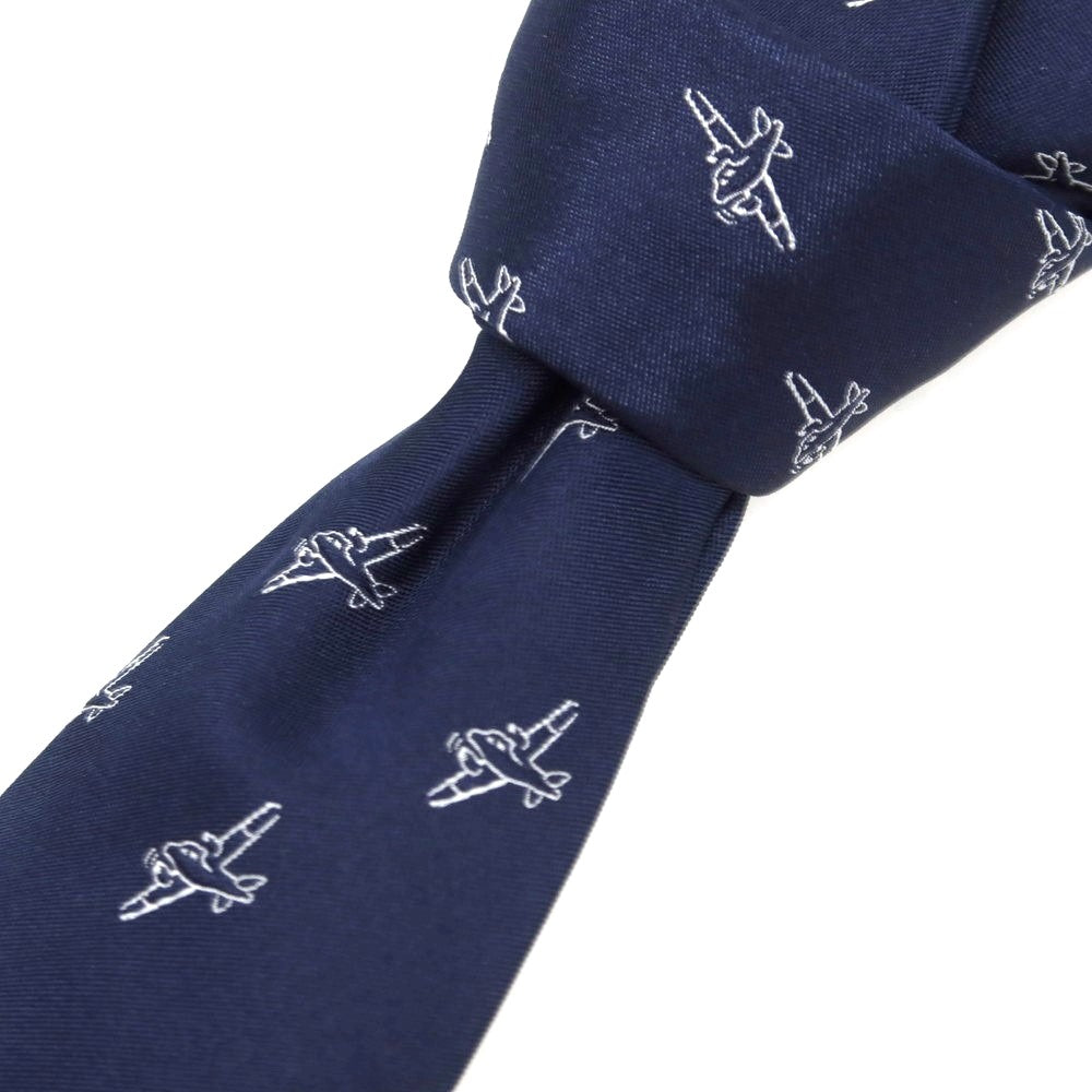 [Used] FIORIO Silk Small Pattern Necktie Navy [Condition Rank B] [Men&