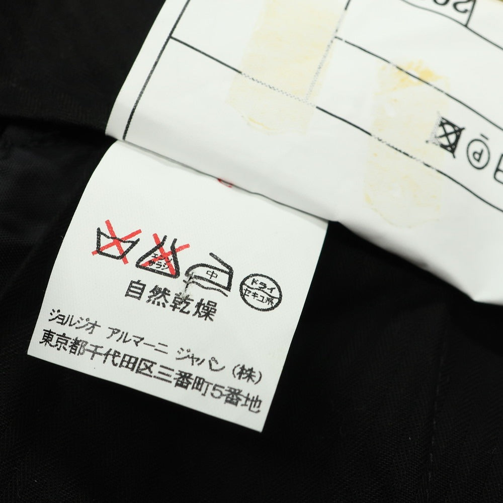 [Used] ARMANI COLLEZIONI Wool Silk Polyester Striped Dress Slacks Pants Navy [52] [Condition Rank B] [Men&