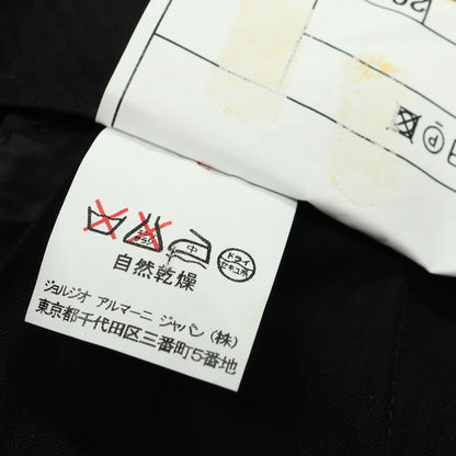 [Used] ARMANI COLLEZIONI Wool Silk Polyester Striped Dress Slacks Pants Navy [52] [Condition Rank B] [Men&